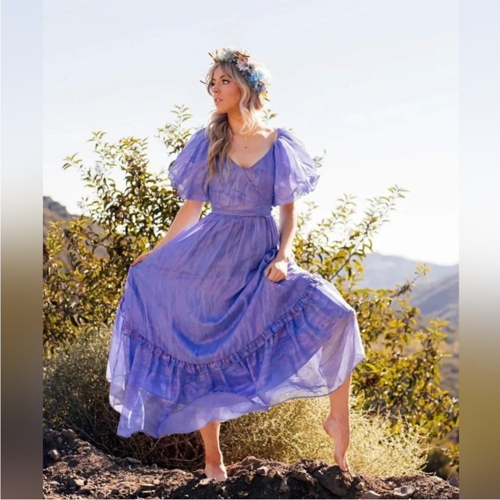 JessaKae Lindsey Sterling Snow Waltz Dress Pixie Fairy Renaissance Gown Sz M - Picture 12 of 12